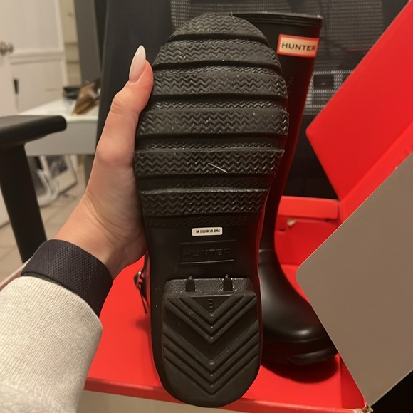 Hunter original black rain boots kids women’s 5- see sizing - Picture 3 of 9